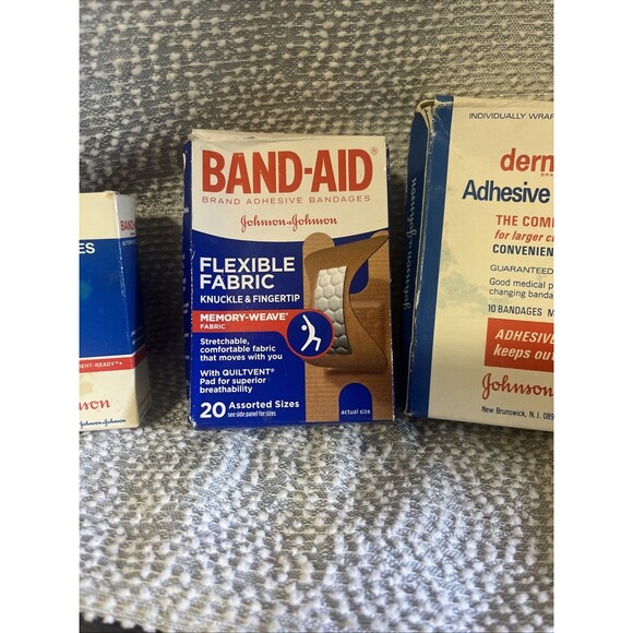 Vintage Band-Aid Dermicel Misc. Lot- Boxes Damaged and Some Boxes Missing A Few - Picture 3 of 5